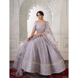 Grey Jimmy Choo Lehenga Choli