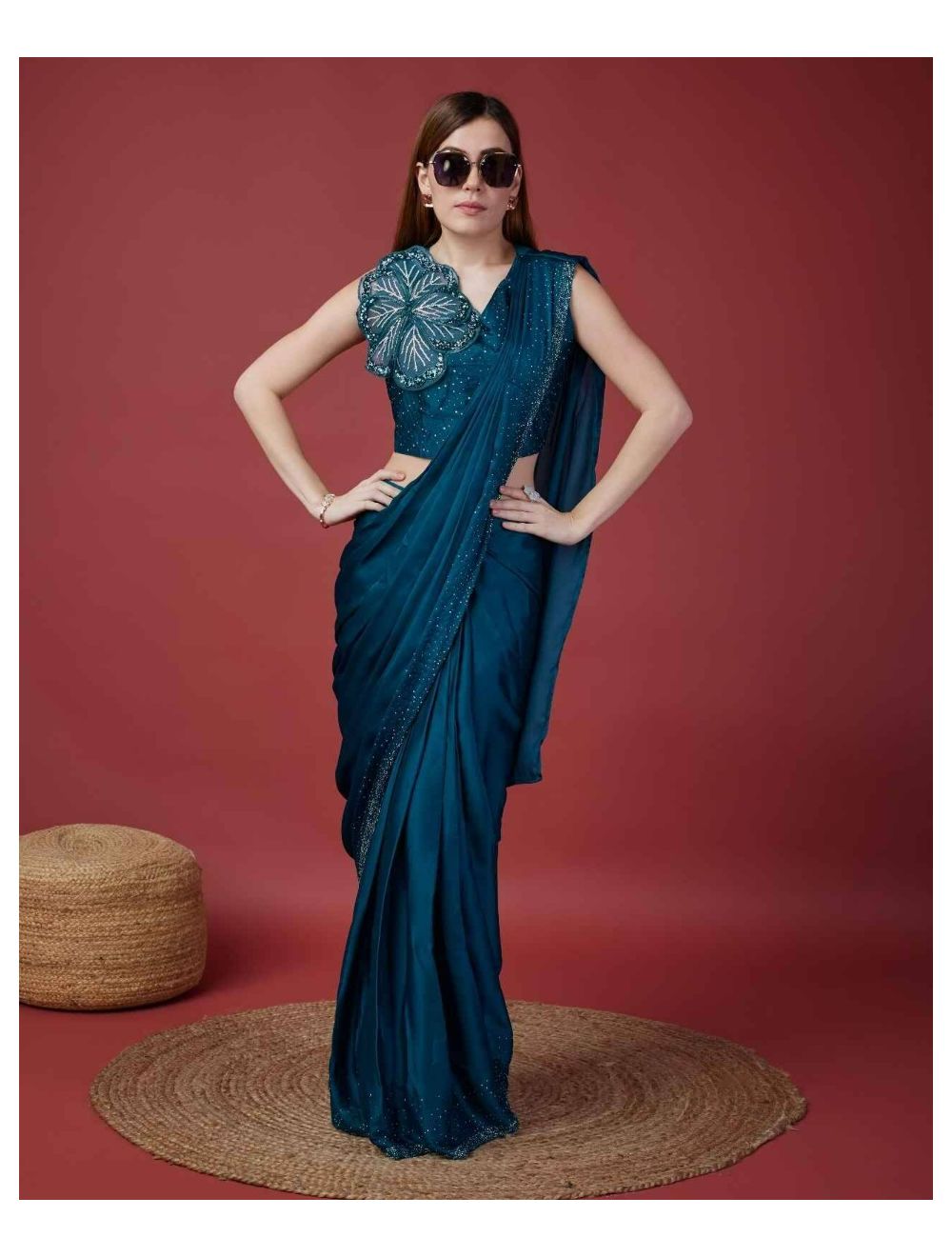 Dress stitched from silk saree best sale