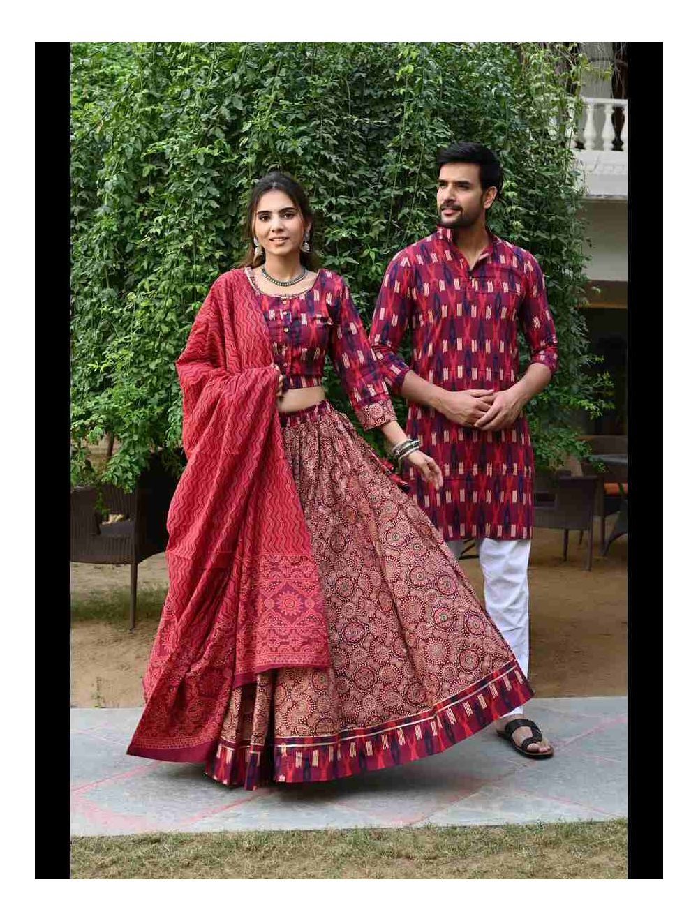 Red lehenga dress top