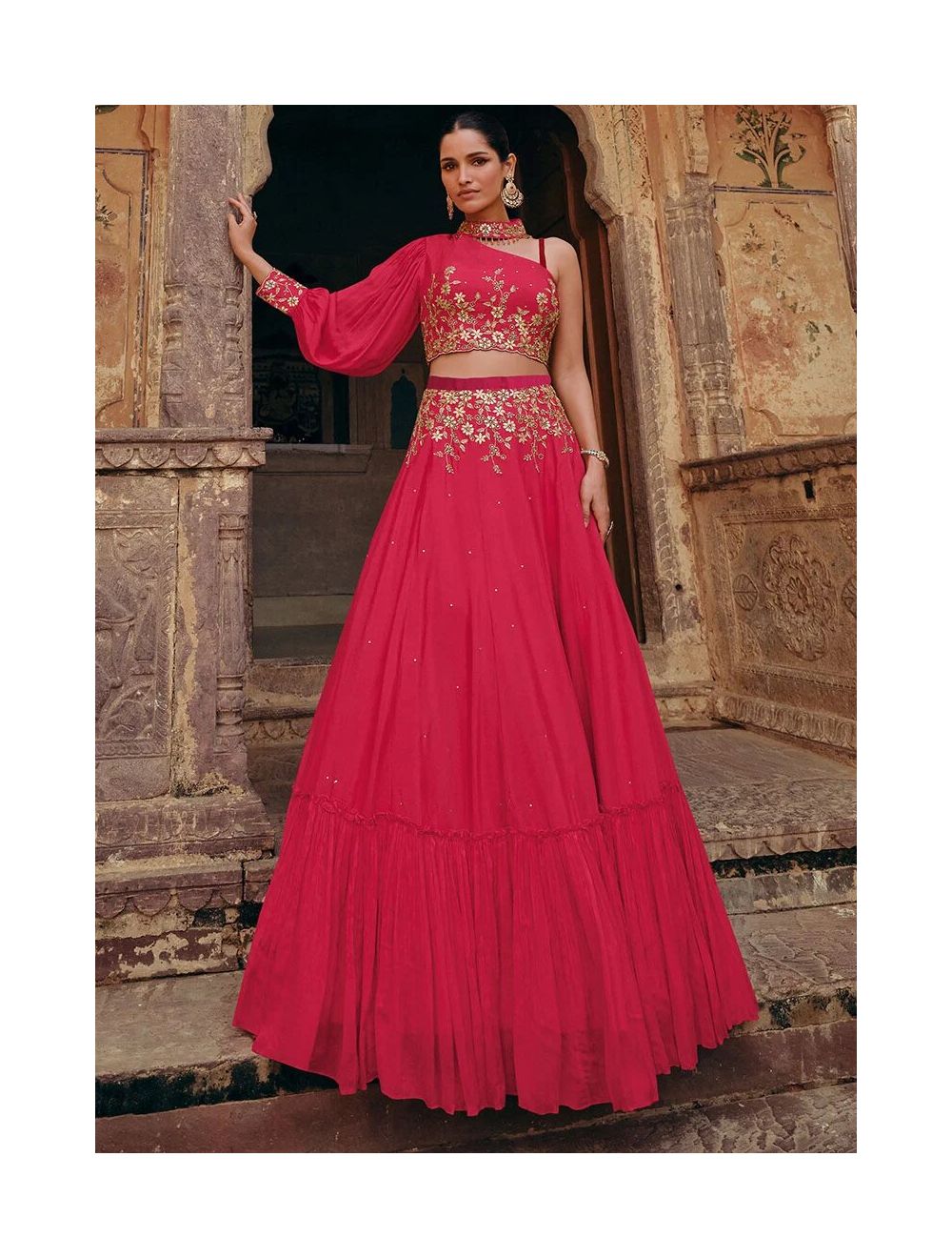Indo western lehenga with jacket hot sale
