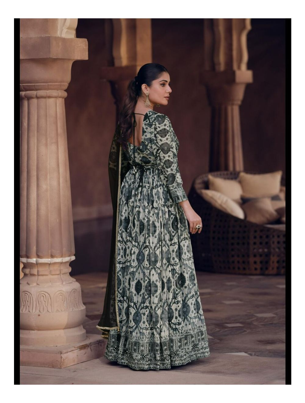 Bollywood replica evening shop gowns