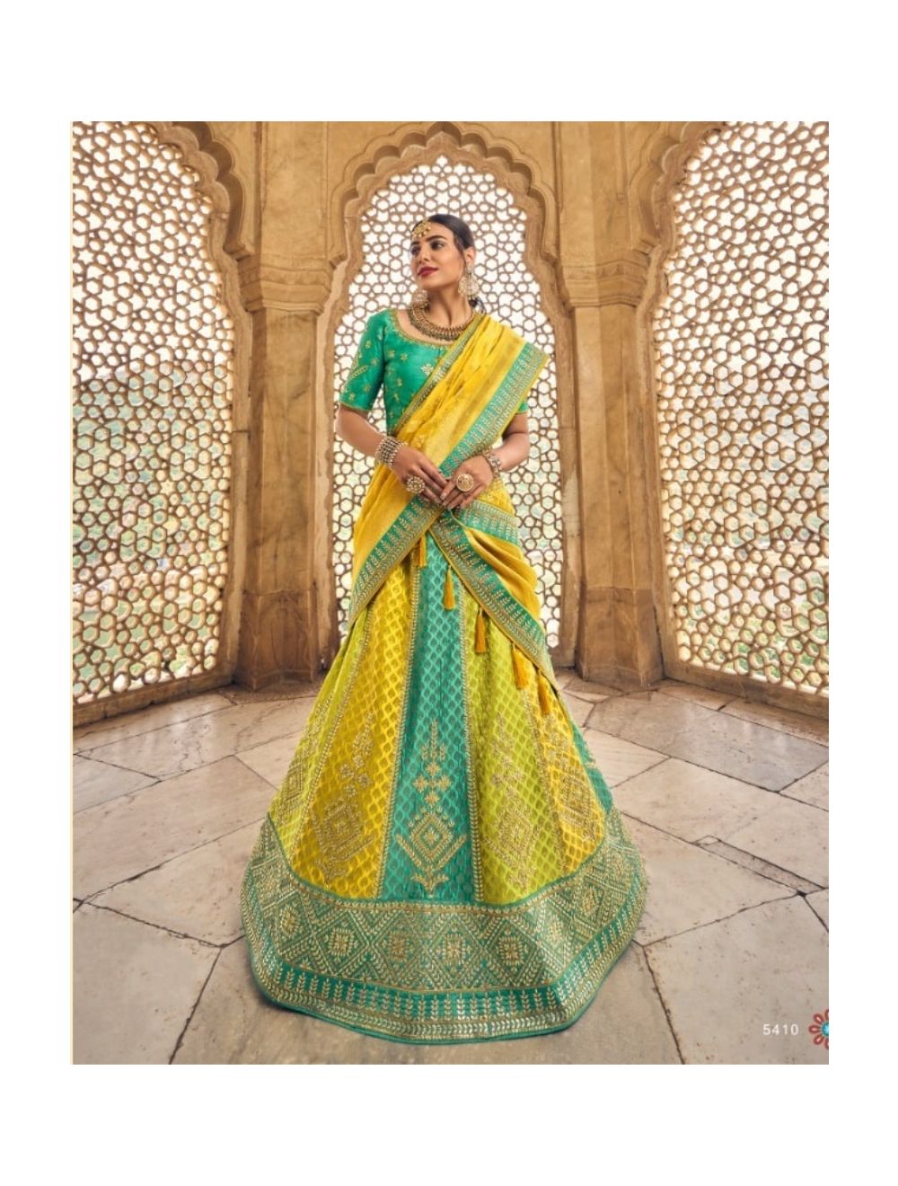 Buy Yellow Mirror Bridal Trendy Lehenga Choli Online : Switzerland -