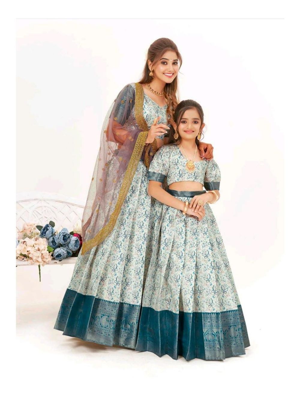 Buy Designer Mom and Daughter Matching Lehenga Choli Dupatta Fully Stitched  Ready to Wear Chaniya Choli for Girls Kids Wedding Wear Womens Dress Online  in India - Etsy