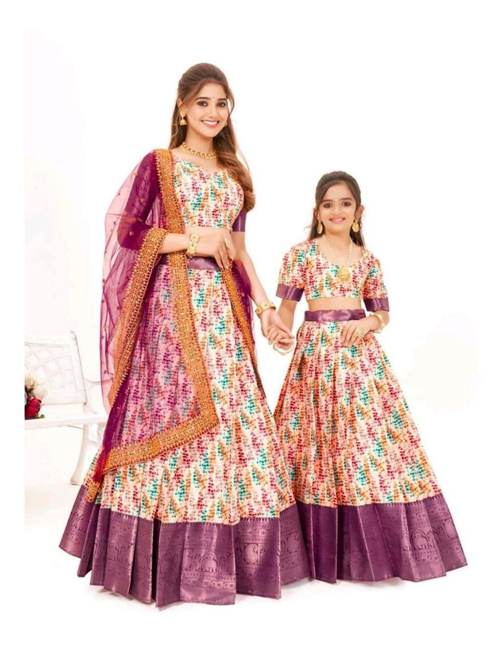Buy Mother Daughter Matching Lehenga Online In India - Etsy India