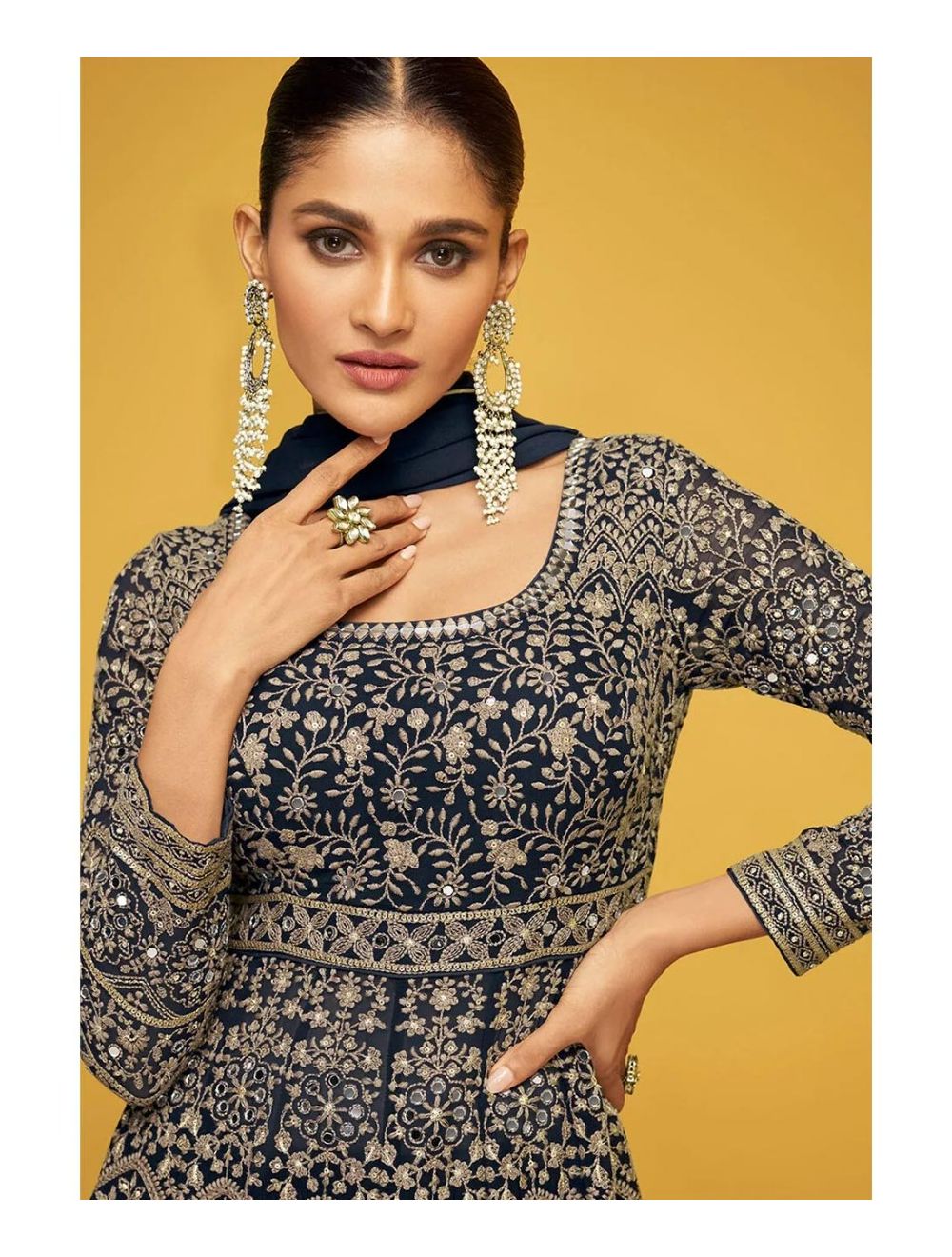 Indo western kurti with skirt online