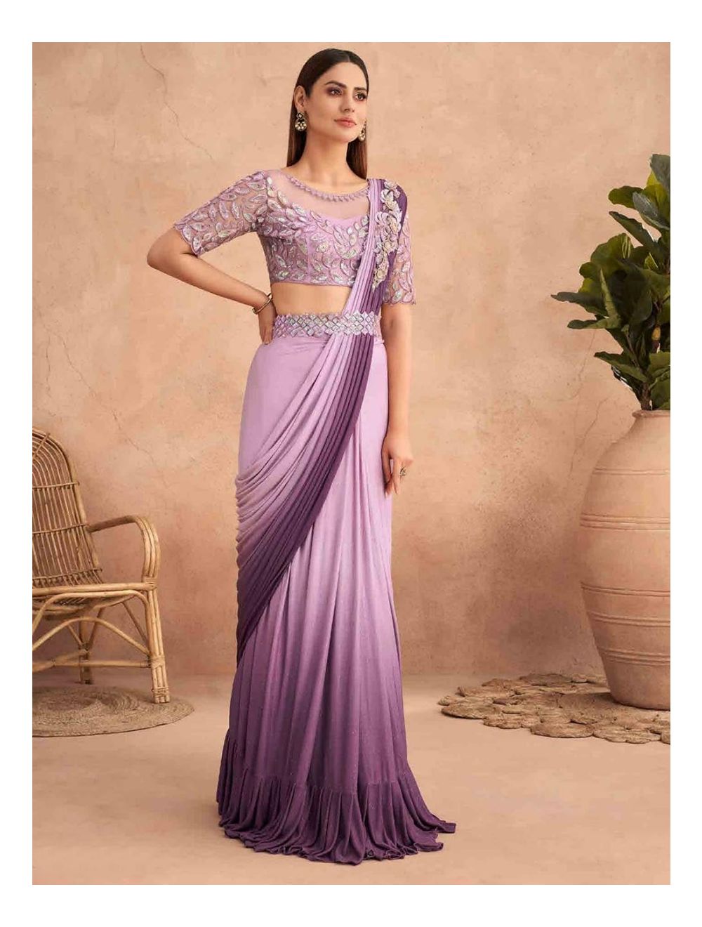 Ready to wear saree stitching (1 Minute Saree)-sgquangbinhtourist.com.vn
