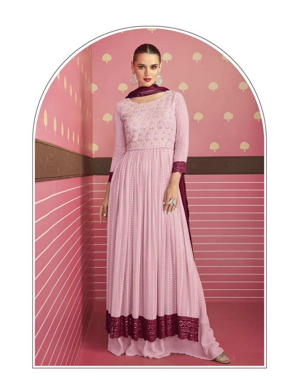 Naira Cut Gown With Dupatta And Pant.Same As Shown In Photo Guranteed.