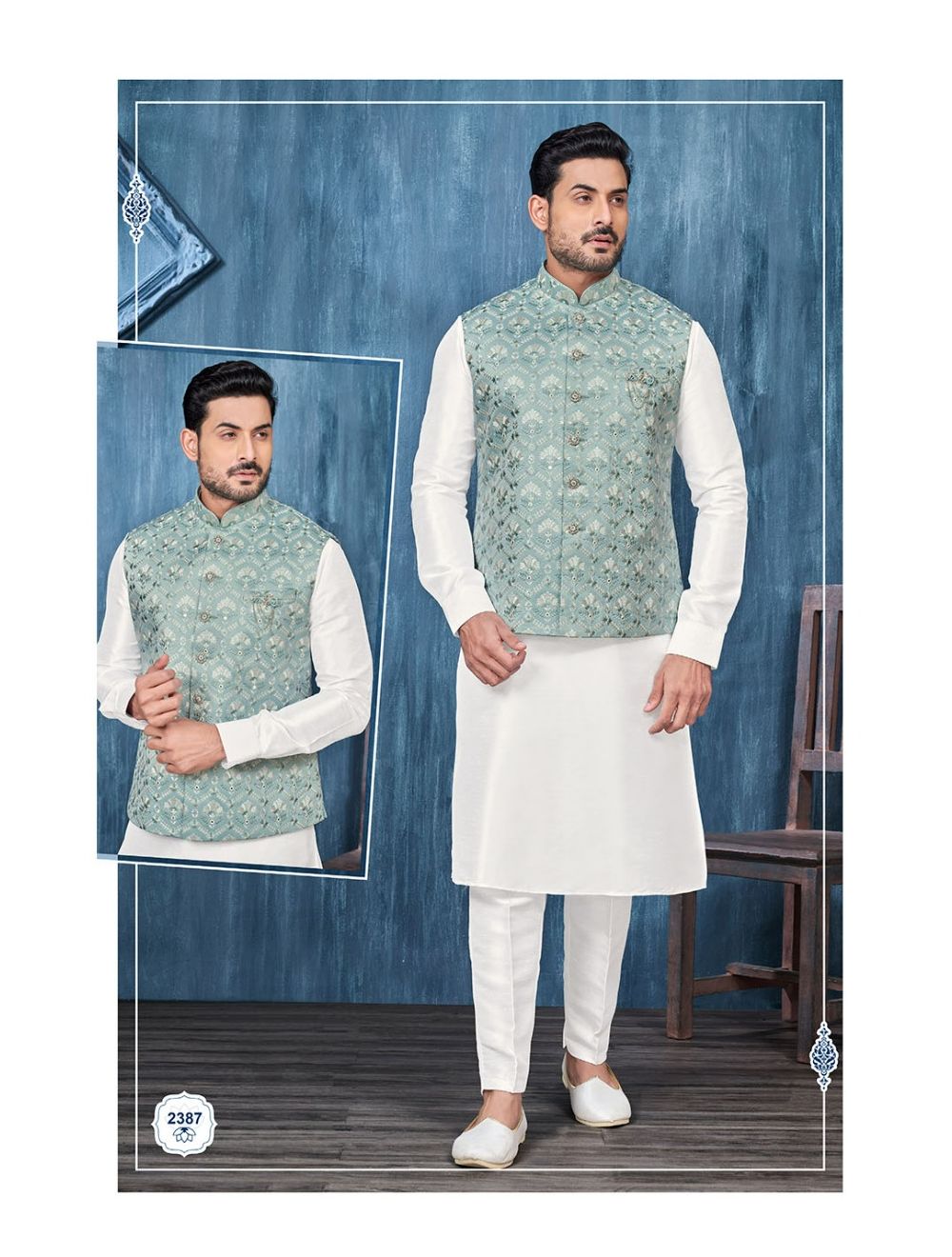 Designerdarji Indian Designer Kurta Pajama for Men With Designer Modi Jacket  Waist Coat for Wedding Partywear Plus Size Available - Etsy