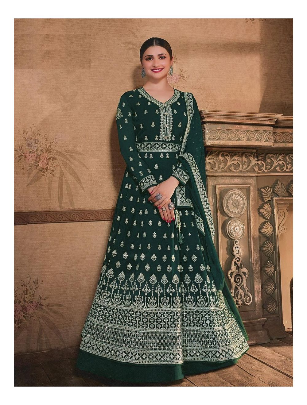 Buy Party Wear Designer Cut Style Gown With Heavy Embroidery Anarkali Gown,  Indian Dress, Anarkali Ethnic Gown,ready to Wear Anarkali Gown Online in  India - Etsy