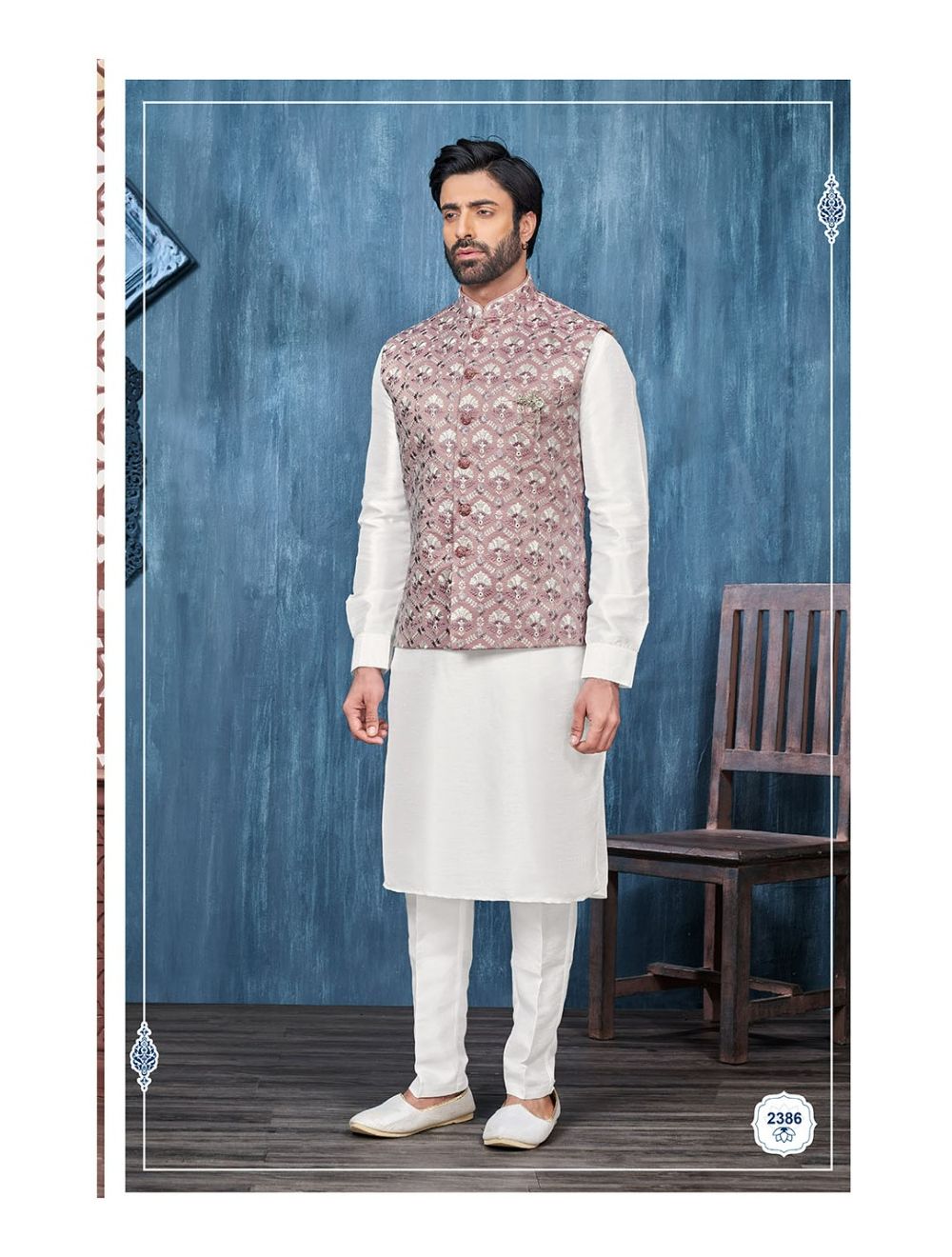 Grey Designer Jacket Kurta Pajama at Best Price in Lucknow | Nawab  Enterprises