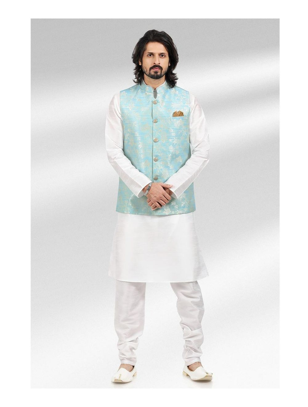 Buy Om Shubh Mangalam Men's Silk Blend Navy Blue Kurta Pajama With Maroon  Jacket Online at Best Prices in India - JioMart.