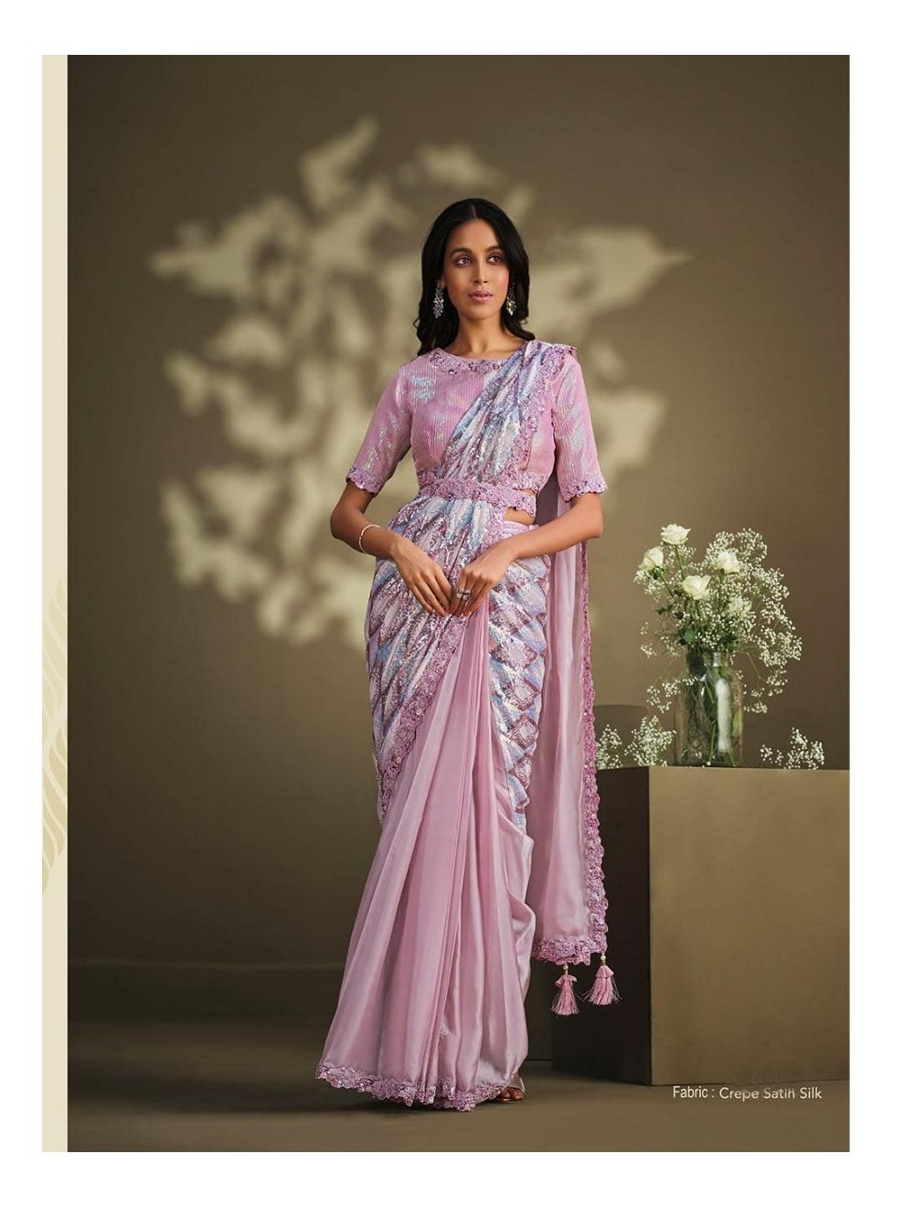 Buy Grey Designer Georgette Saree Online in USA with Embroidered Blouse –  Pure Elegance