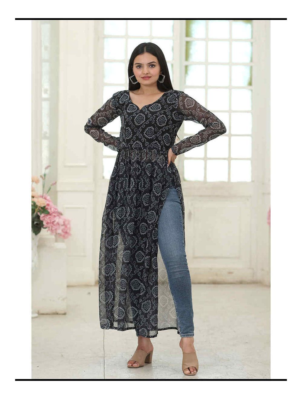 Jeans kurti dress hot sale