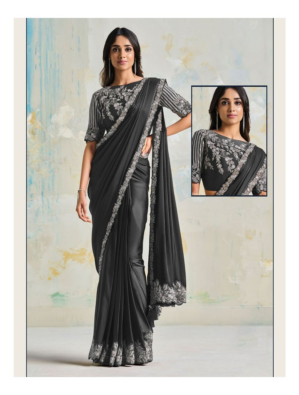 Experience 187+ black saree for farewell best
