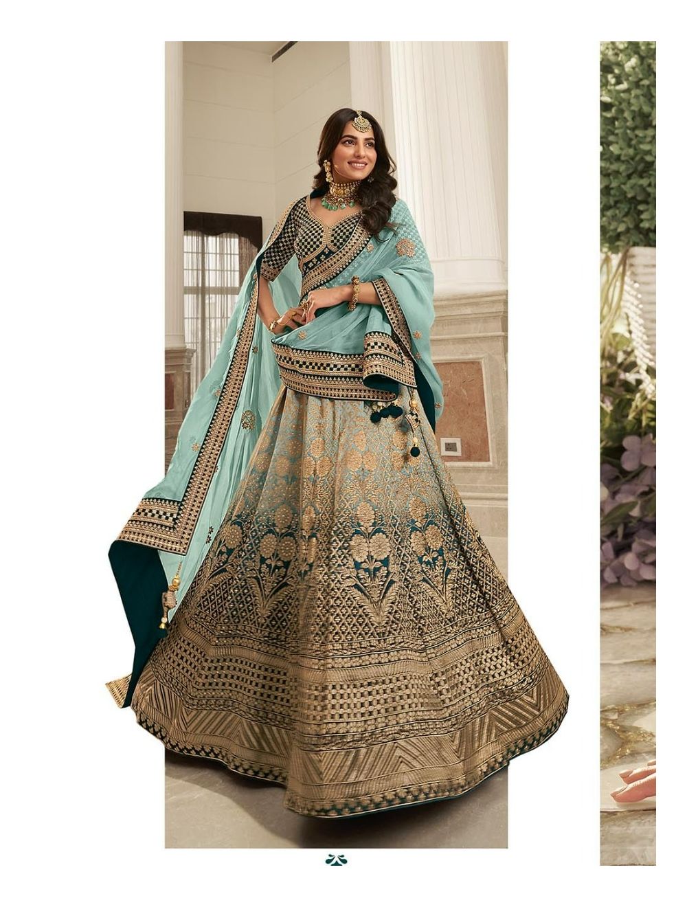 Black net readymade #lehenga designed with resham, zari, sequins and patch  border work. Available w… | Indian women fashion, Indian bridal wear, Long  blouse designs