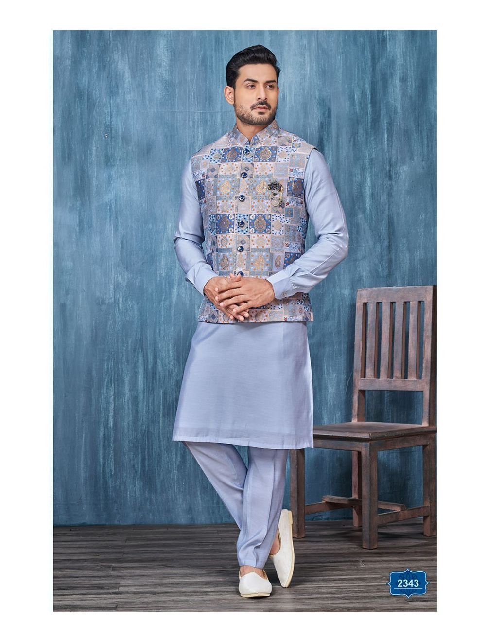 Buy Kurta Pajama Sadri & Kurta Pajama With Nehru Jacket - Apella