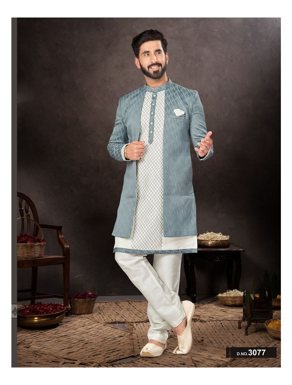 Indo western dress for man price clearance