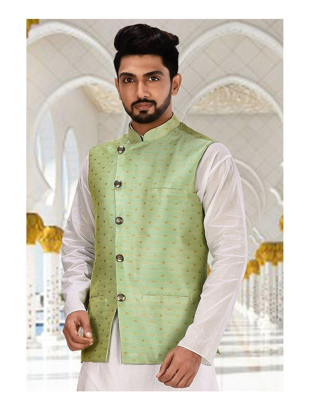 Men's Indian waistcoat modi jacket nehru style fancy koti ethnic outfit  MJ-950 | eBay
