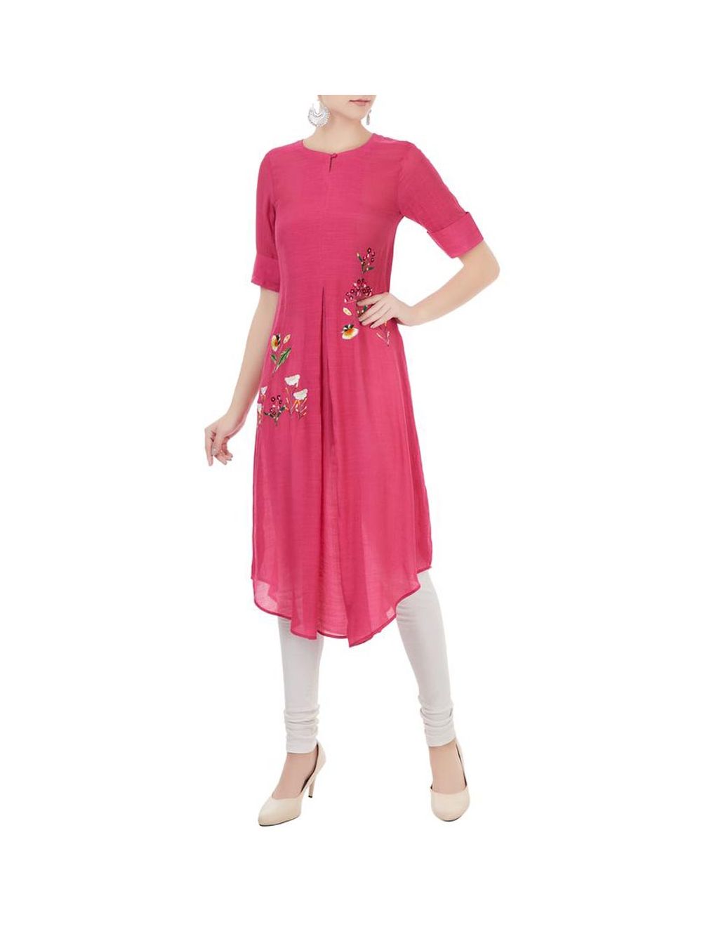 Reveal more than 186 pink kurti combination leggings super hot