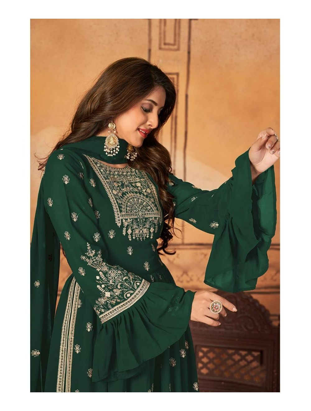 Green Trendy Naira Cut Suit Online at Best Price Rutbaa