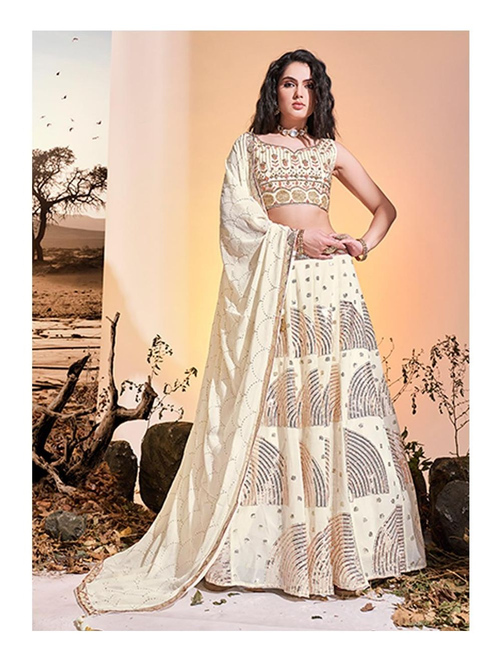 Buy online Green Color Lehenga Choli With Dupatta from ethnic wear for  Women by Keshav Creation for ₹13739 at 23% off | 2024 Limeroad.com
