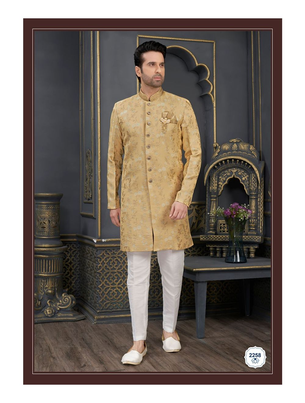Light Yellow Semi Indo Western Online at Best Price Rutbaa