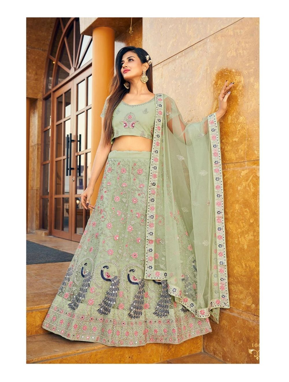 Buy Green Ruffle Lehenga Choli for Women Wedding Wear Lahanga Choli Indian  Bollywood Georgette With Fox Dupatta Lehenga Choli for Indian Outfit Online  in India - Etsy