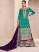 Sea Green Premium Silk Sharara Suit