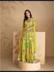 Parrot Green Floral Printed Sharara Suit