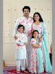 Shining White Multifloral Family Twinning Set (4 pcs Combo Set)