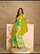 Mustard Floral Printed Sharara Suit