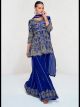 Royal Blue Georgette Sharara Suit
