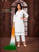 Independence Day Chikan Kurti Set with Tri Color Dupatta