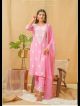 Hot Pink Lucknowi Embroidered Suit