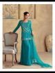 Turquoise Elegant Looking Sharara Suit