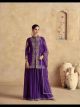 Purple Elegant Looking Sharara Suit