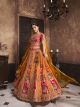 Orange Wedding Lehenga Chunni