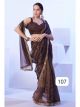 Magenta Net Saree With Blouse