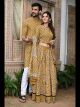 Mustard Lehenga and Kurta Matching Dress For Couple