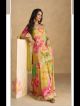 Mustard Floral Printed Sharara Suit