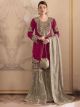 Rani Fox Georgette  semi-stitched Sharara Suit
