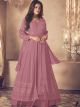 Pink Georgette semi-stitched Indo-Western Dress