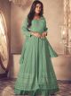 Light Green Georgette semi-stitched Indo-Western Dress