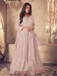 Pink Georgette semi-stitched Indo-Western Dress