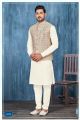 Cream Kurta Pajama with Nehru Jacket
