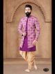 Purple Silk Semi Indo-western