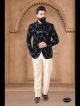 Blue Velvet Jodhpuri Suit