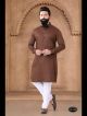 Brown Soft Cotton Kurta Set