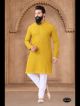 Yellow Georgette Kurta Set