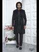 Black designer nawabi indo western sherwani